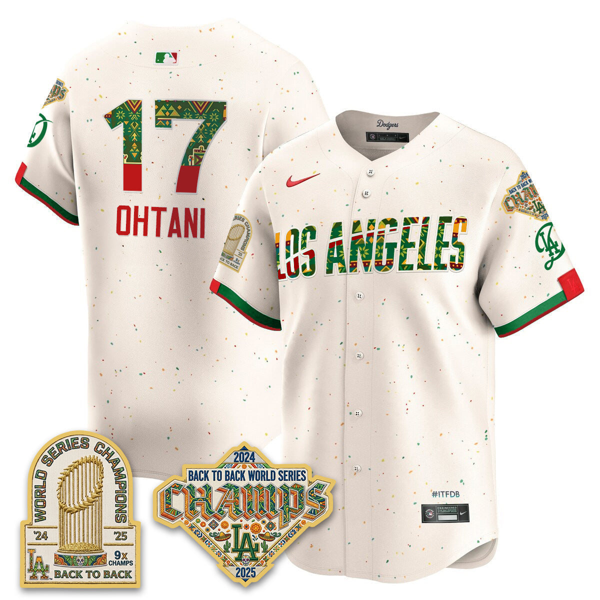 Los Angeles Dodgers x Mexican Heritage 2026 Limited Vapor Jersey - All Stitched