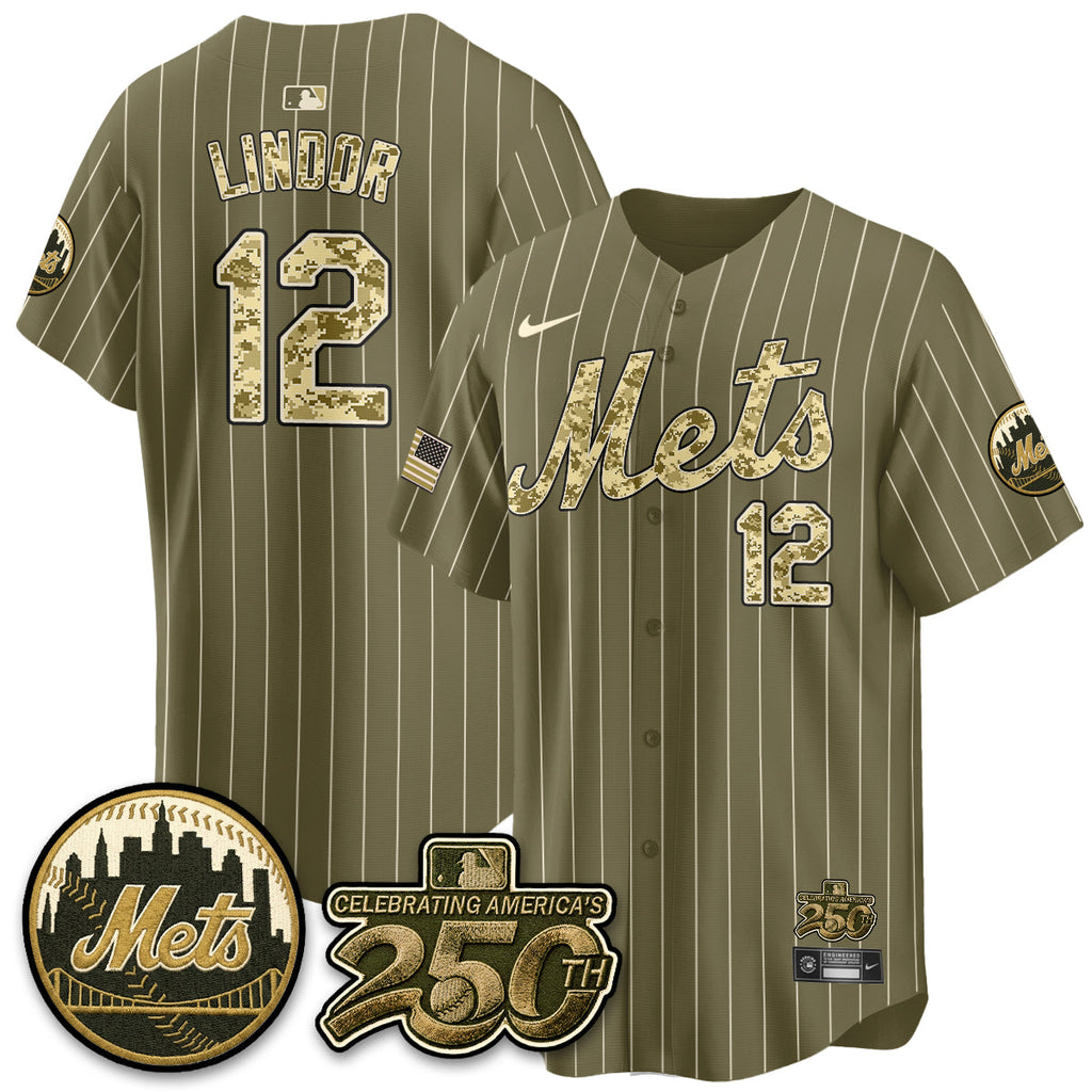 New York Mets Armed Forces Day Vapor Premier Limited Jersey - All Stitched V2