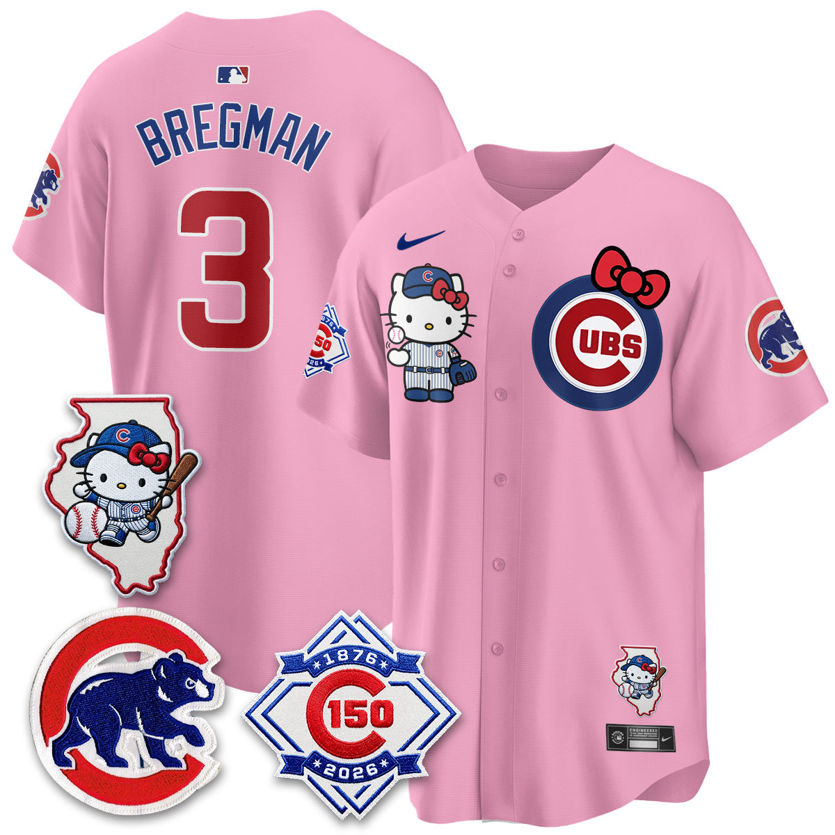 Chicago Cubs x Meow KT Vapor Premier Limited Jersey - All Stitched V2