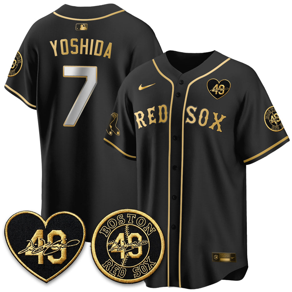 Boston Red Sox Tim Wakefield Memorial Patch Vaper Premier Limited Jersey - All Stitched