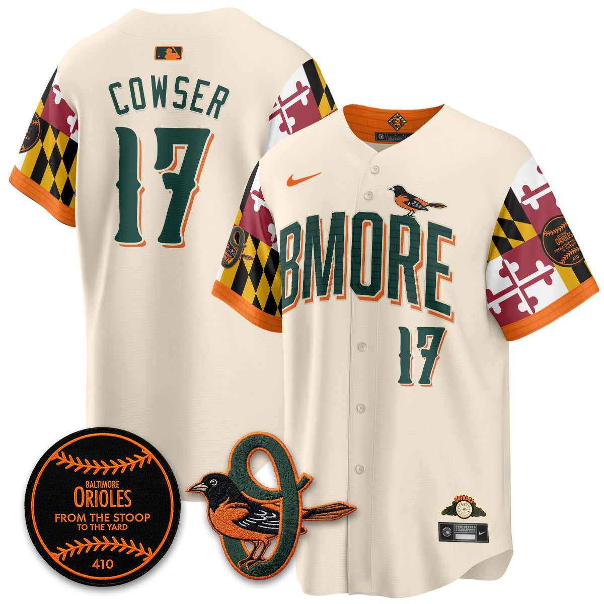 Baltimore Orioles x Maryland State Flag 2026 Vapor Jersey - All Stitched