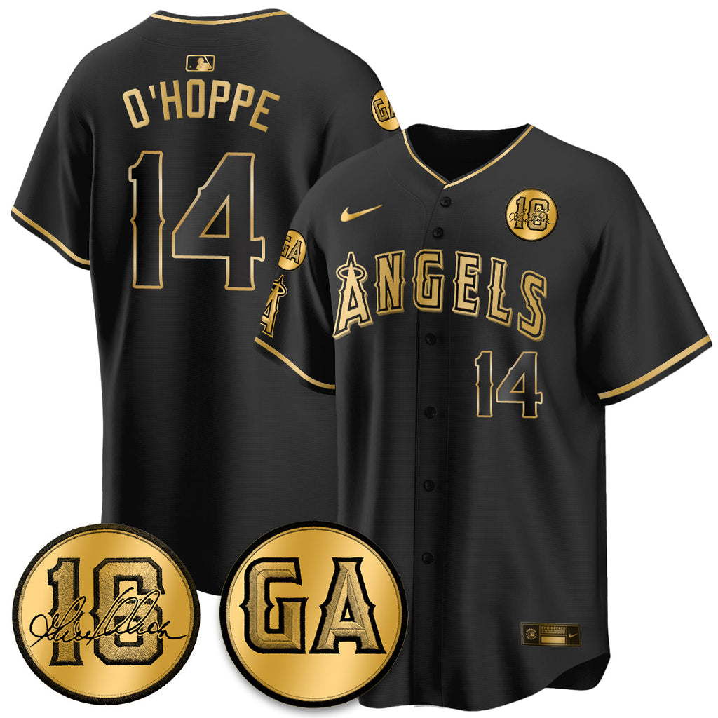 Los Angeles Angels Garret Anderson Tribute Patch Vapor Jersey - All Stitched V2