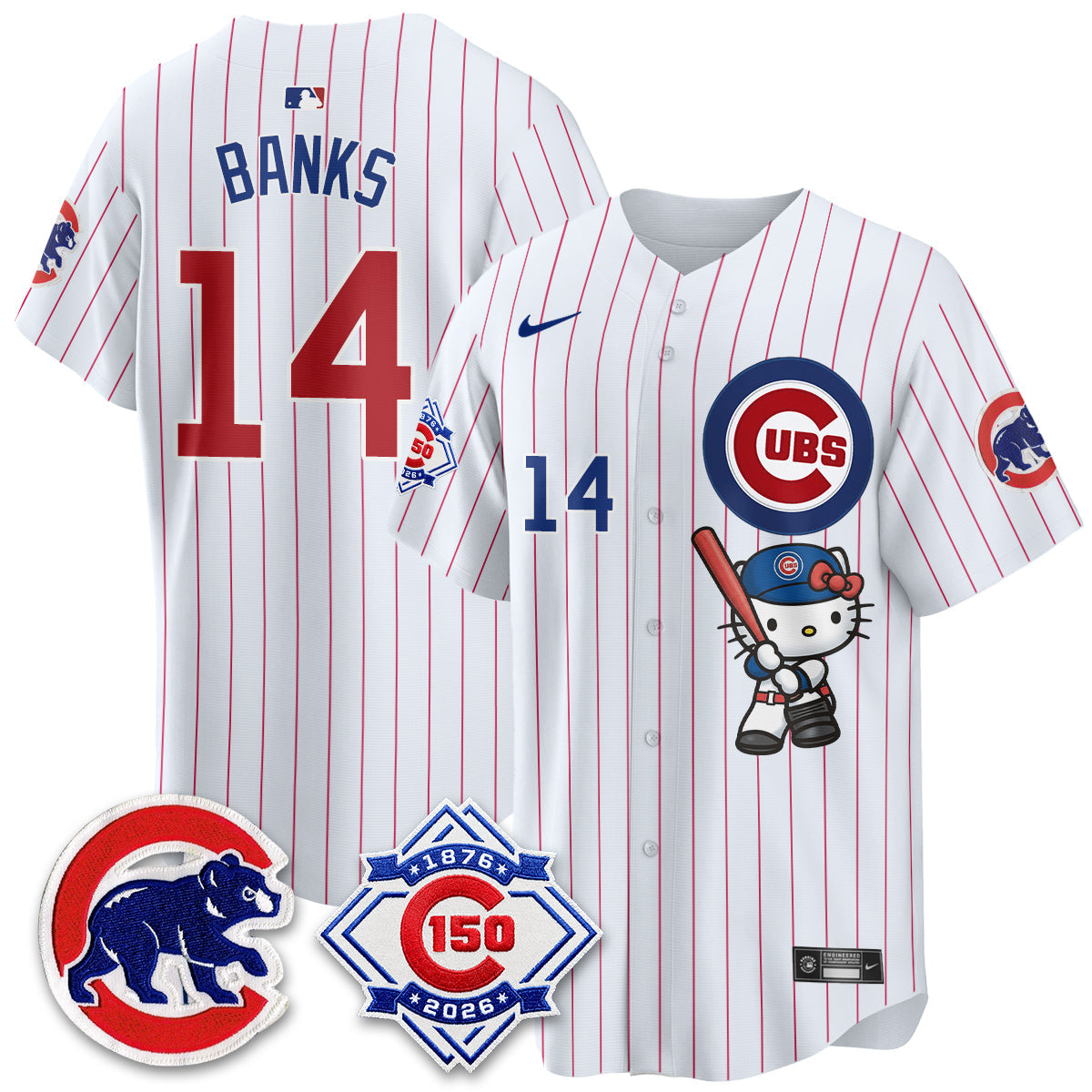 Chicago Cubs x Meow KT Vapor Premier Limited Jersey - All Stitched
