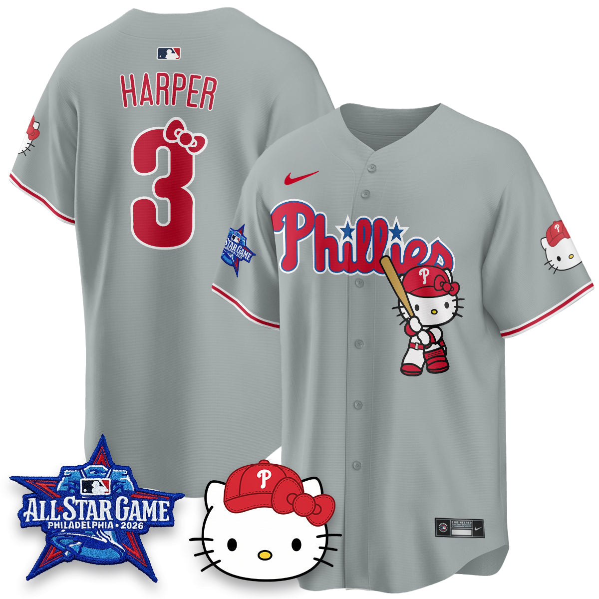 PHI x Meow Kitty Vapor Limited Blue Jersey- Stitched