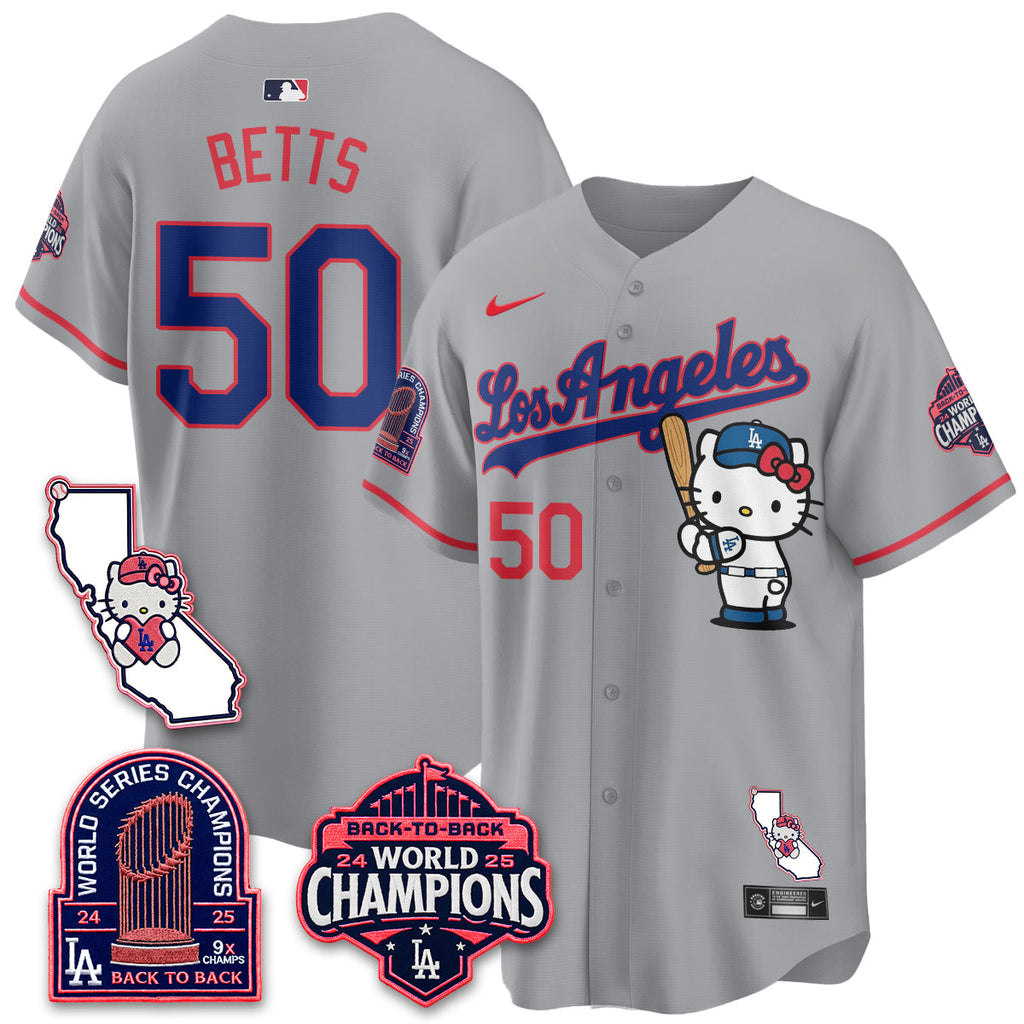 Los Angeles Dodgers x Meow KT 2026 Vapor Jersey - All Stitched - V4