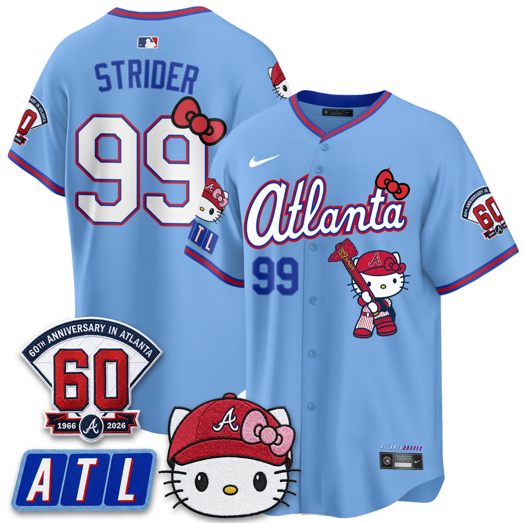 Atlanta Braves x Meow KT 2026 Vapor Limited Jersey - All Stitched