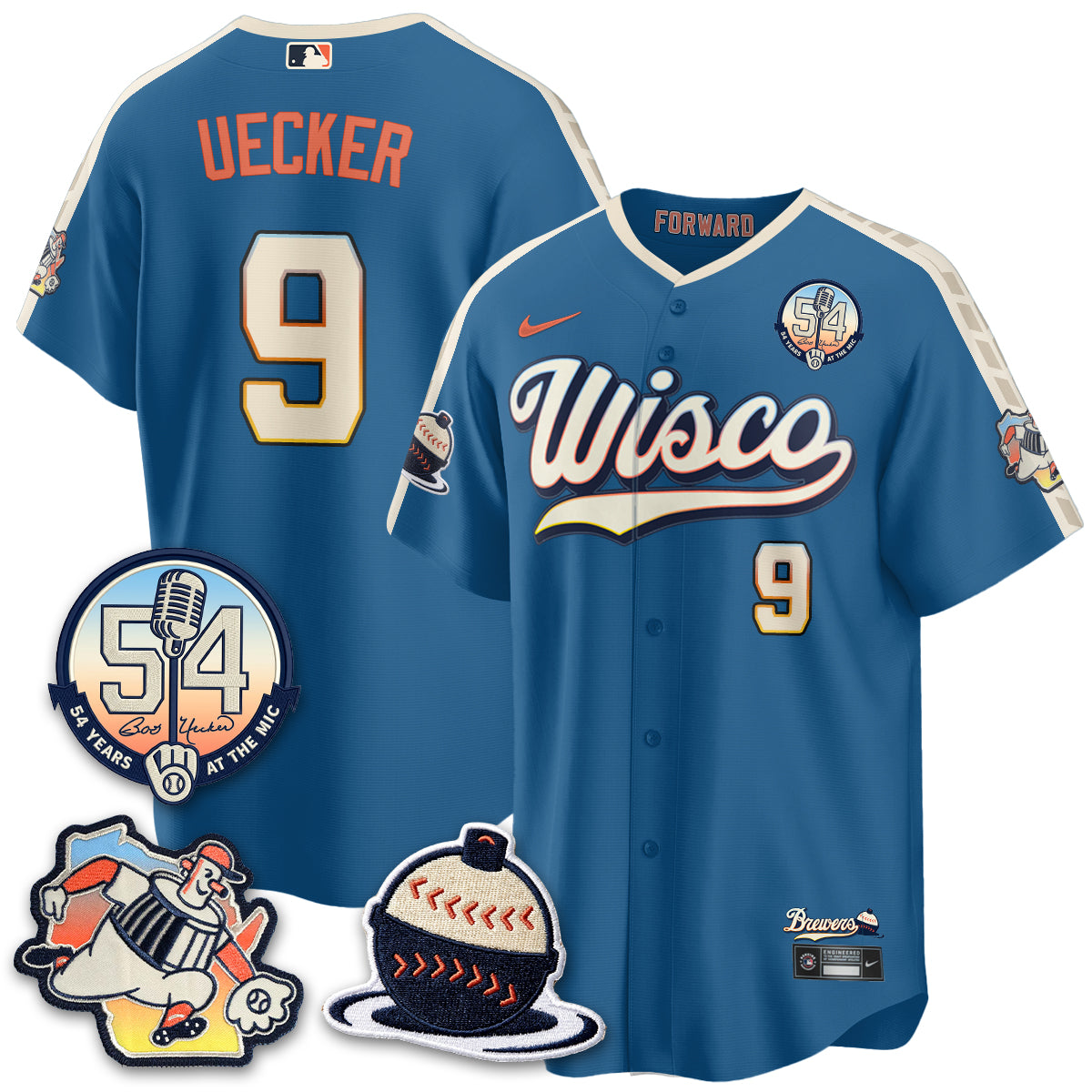 MIL 2026 City Connect Bob Uecker Vapor Limited Jersey - Stitched V1