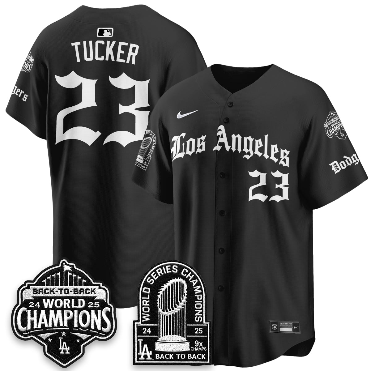 LAD WS Champions Back 2 Back Patch Vapor Premier Limited Gothic Edition Jersey - All Stitched