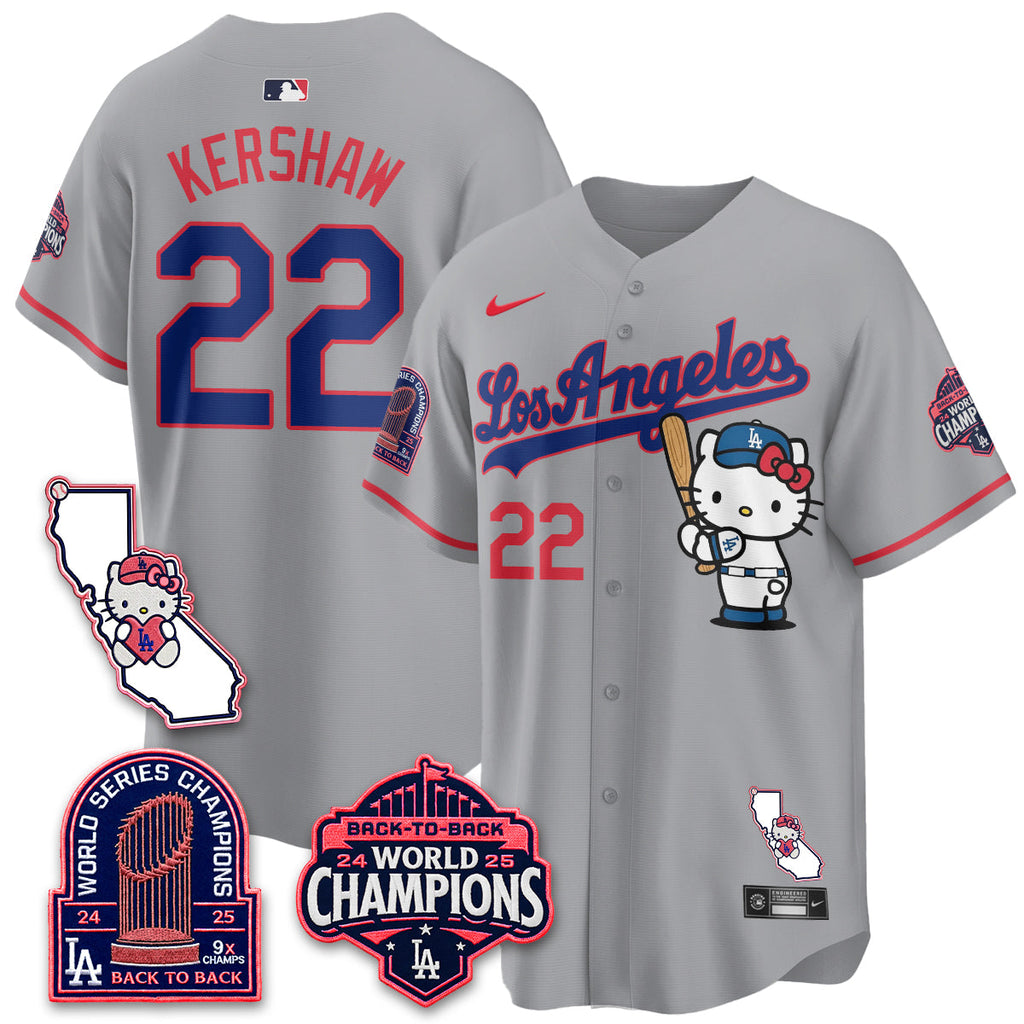Los Angeles Dodgers x Meow KT 2026 Vapor Jersey - All Stitched - V4