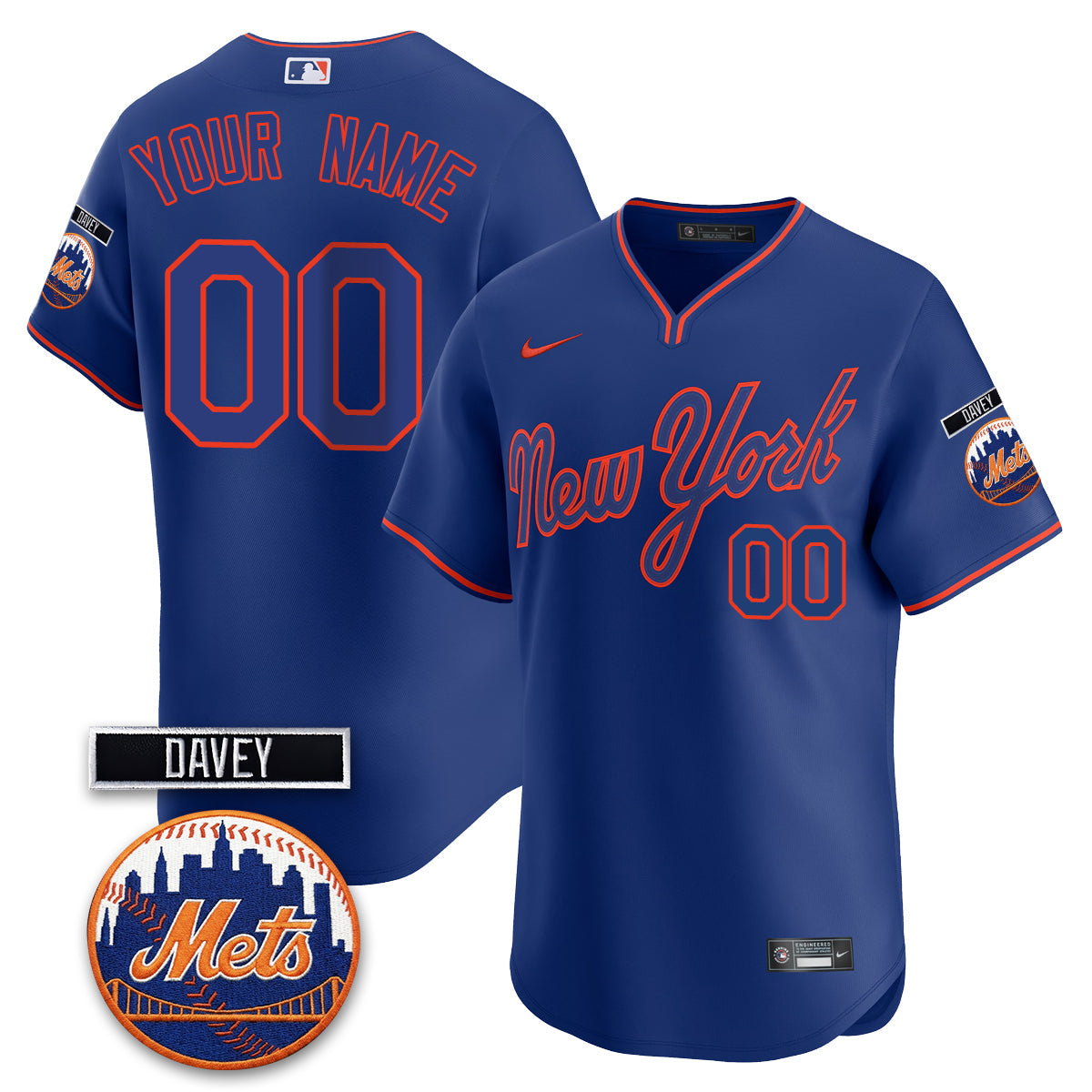 NYM 2026 Davey Johnson Memorial Vapor Custom Limited Jersey - All Stitched