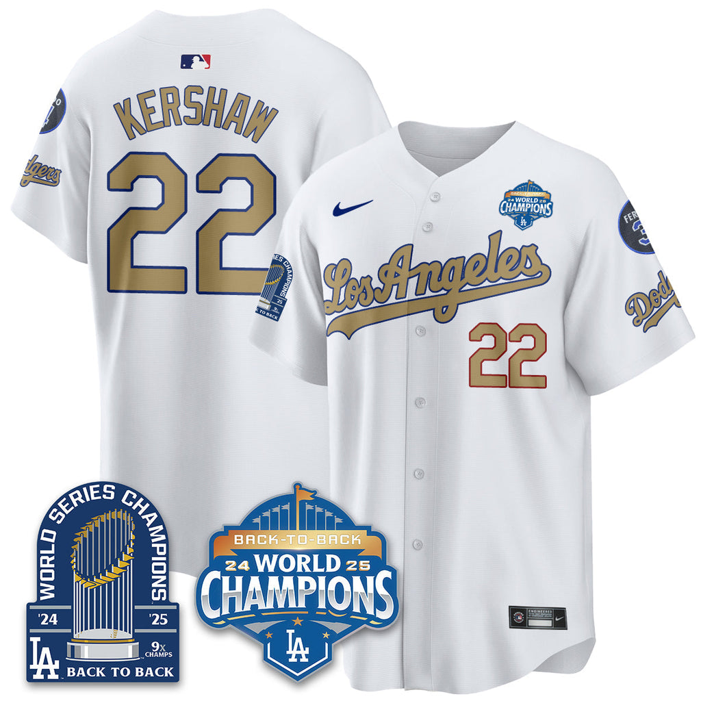 LAD Alternate  Vapor Limited Jersey - 9x Champs - Stitched