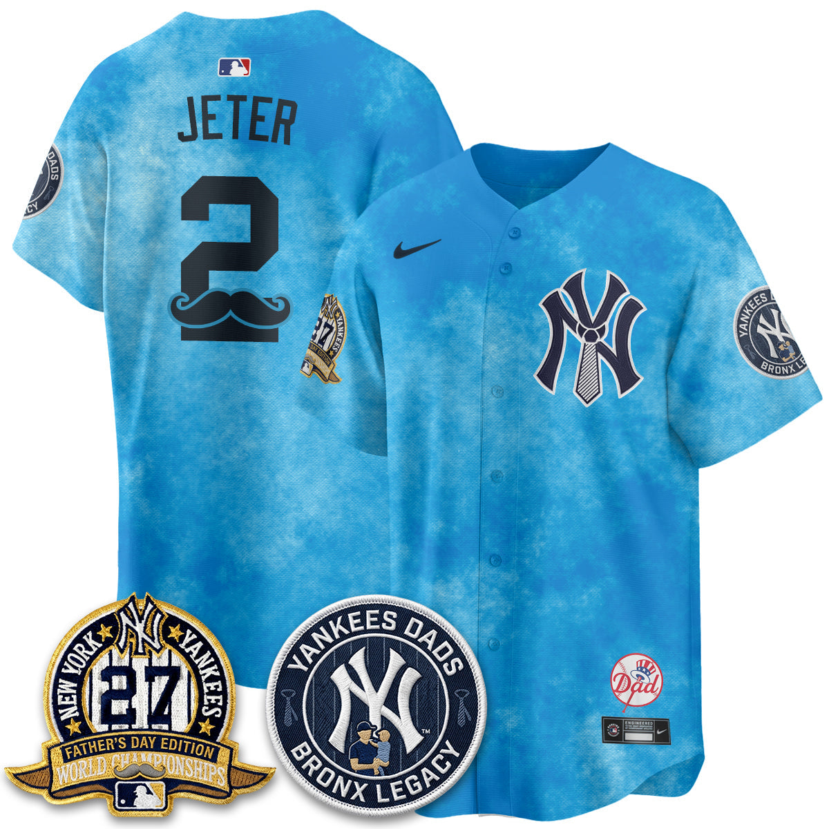New York Yankees Happy Father's Day 2026 Jersey - Stitched