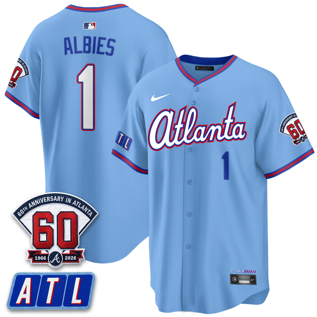 Atlanta Braves 2026 60th Anniversary Vapor Limited Jersey - All Stitched
