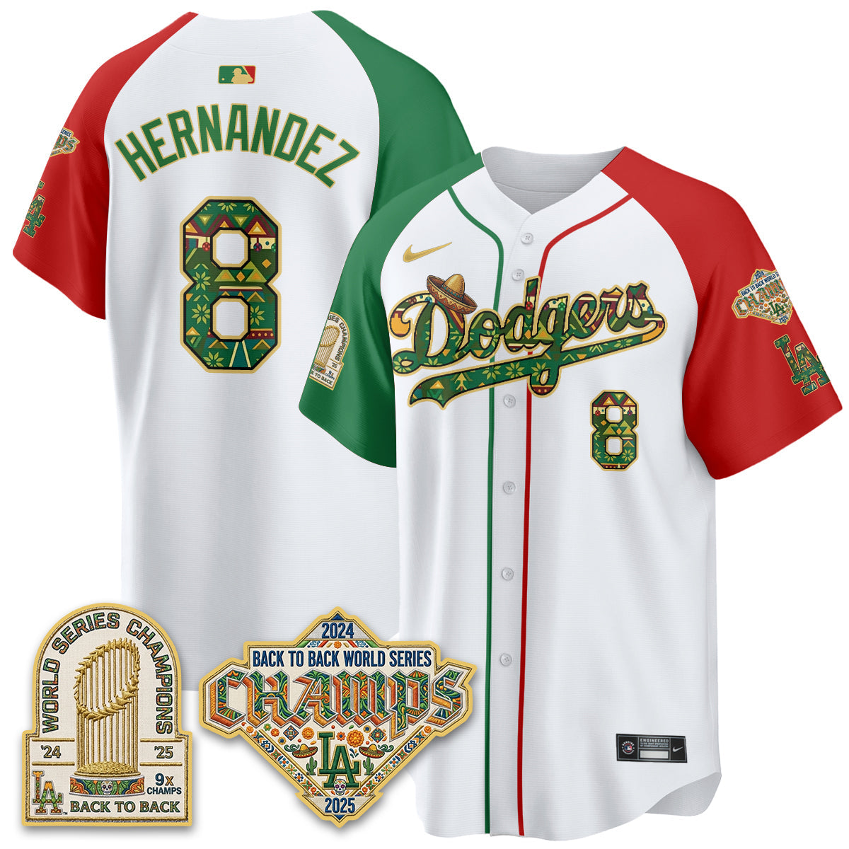 Los Angeles Dodgers x Mexican Heritage 2026 Limited Vapor Jersey - All Stitched