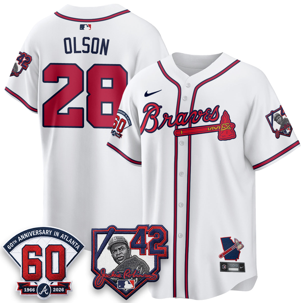 Atlanta Braves 2026 Jackie Robinson Day Vapor Limited Jersey - All Stitched