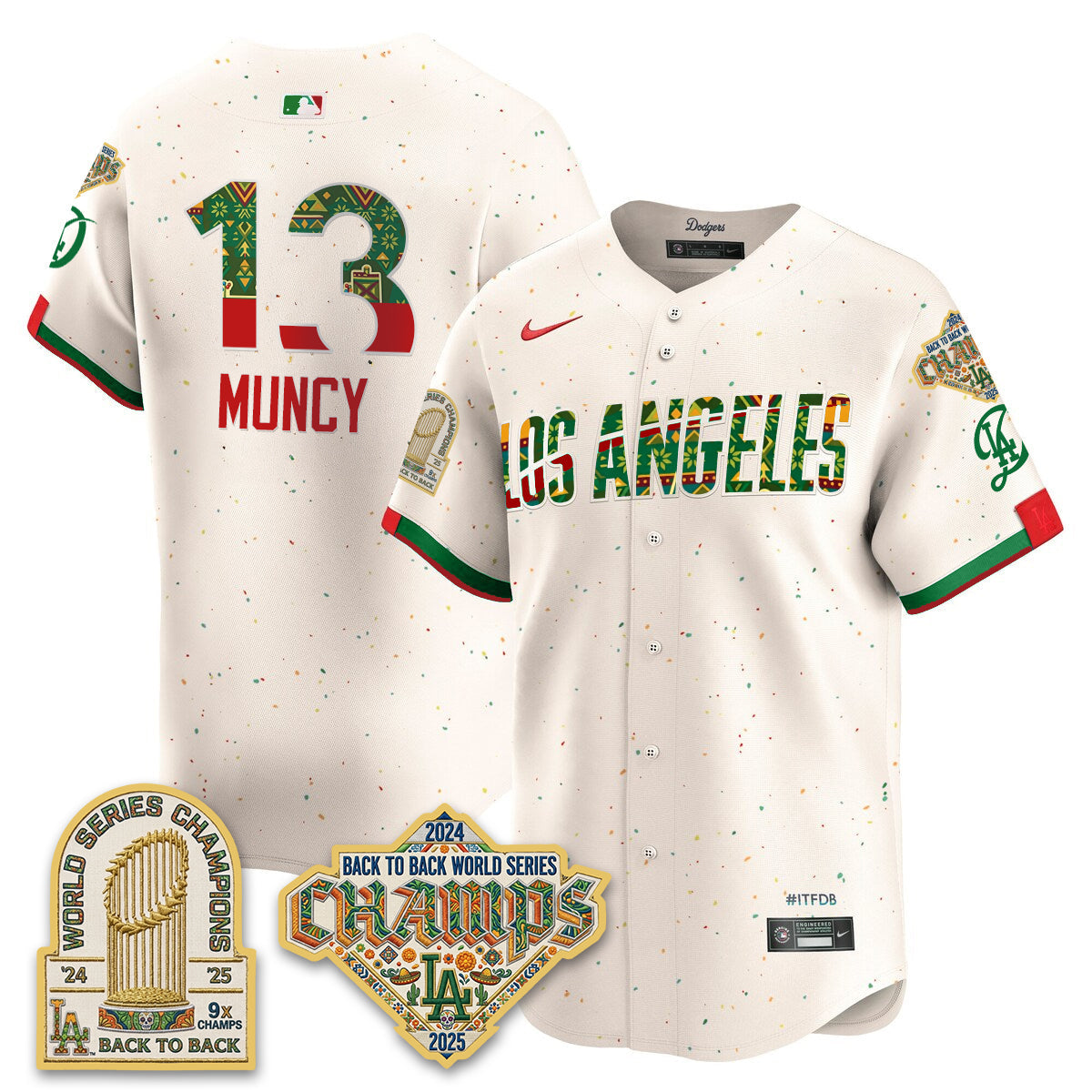 Los Angeles Dodgers x Mexican Heritage 2026 Limited Vapor Jersey - All Stitched