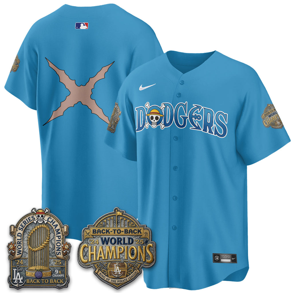 Los Angeles Dodgers Japanese Cartoon Vapor Limited Jersey - Stitched