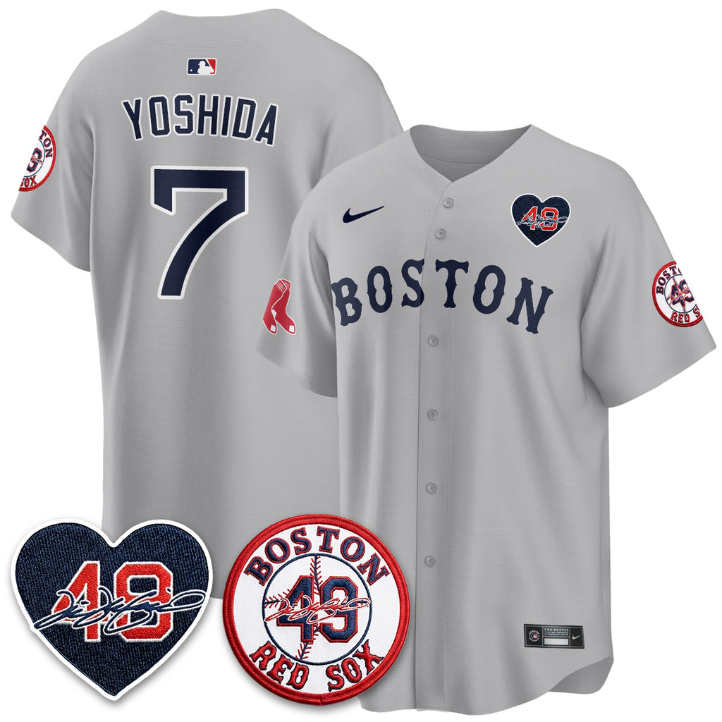 Boston Red Sox Tim Wakefield Memorial Patch Vaper Premier Limited Jersey - All Stitched