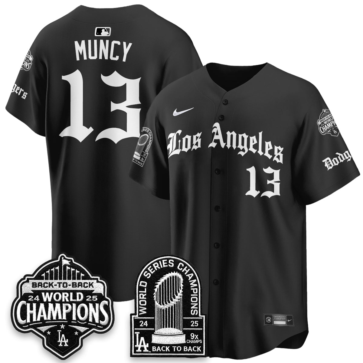 LAD WS Champions Back 2 Back Patch Vapor Premier Limited Gothic Gold Edition Jersey - Stitched