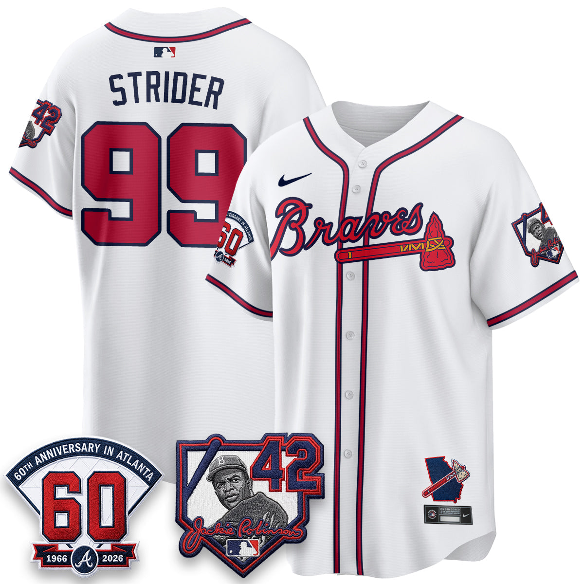 Atlanta Braves 2026 Jackie Robinson Day Vapor Limited Jersey - All Stitched