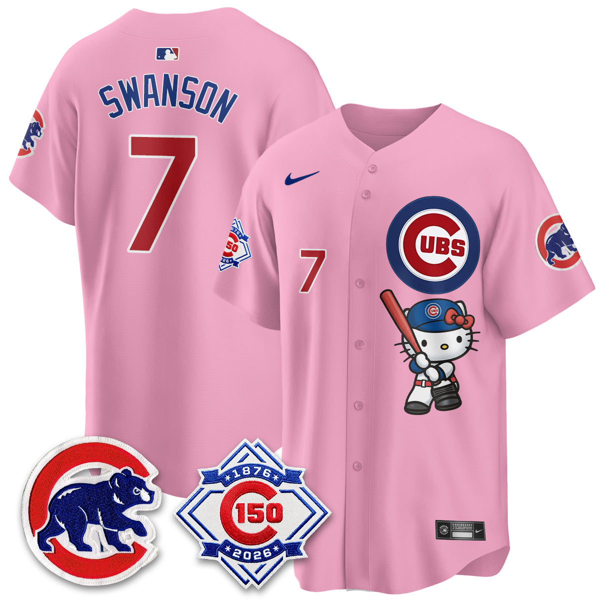 Chicago Cubs x Meow KT Vapor Premier Limited Jersey - All Stitched