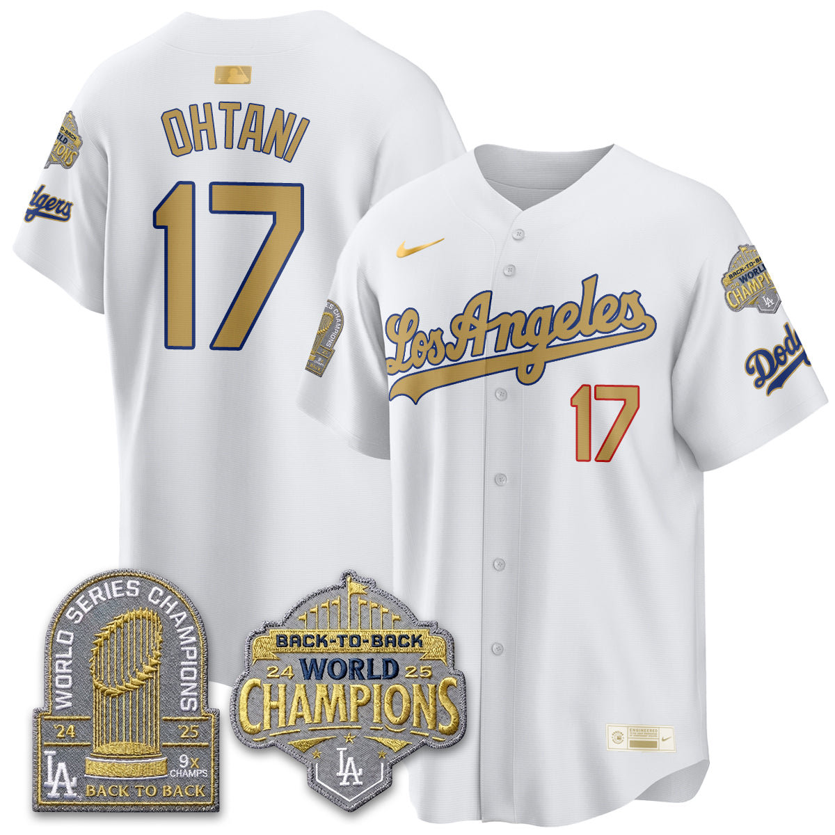 LAD Gold Collection Vapor Limited Jersey - 9x & B2B Champs - All Stitched
