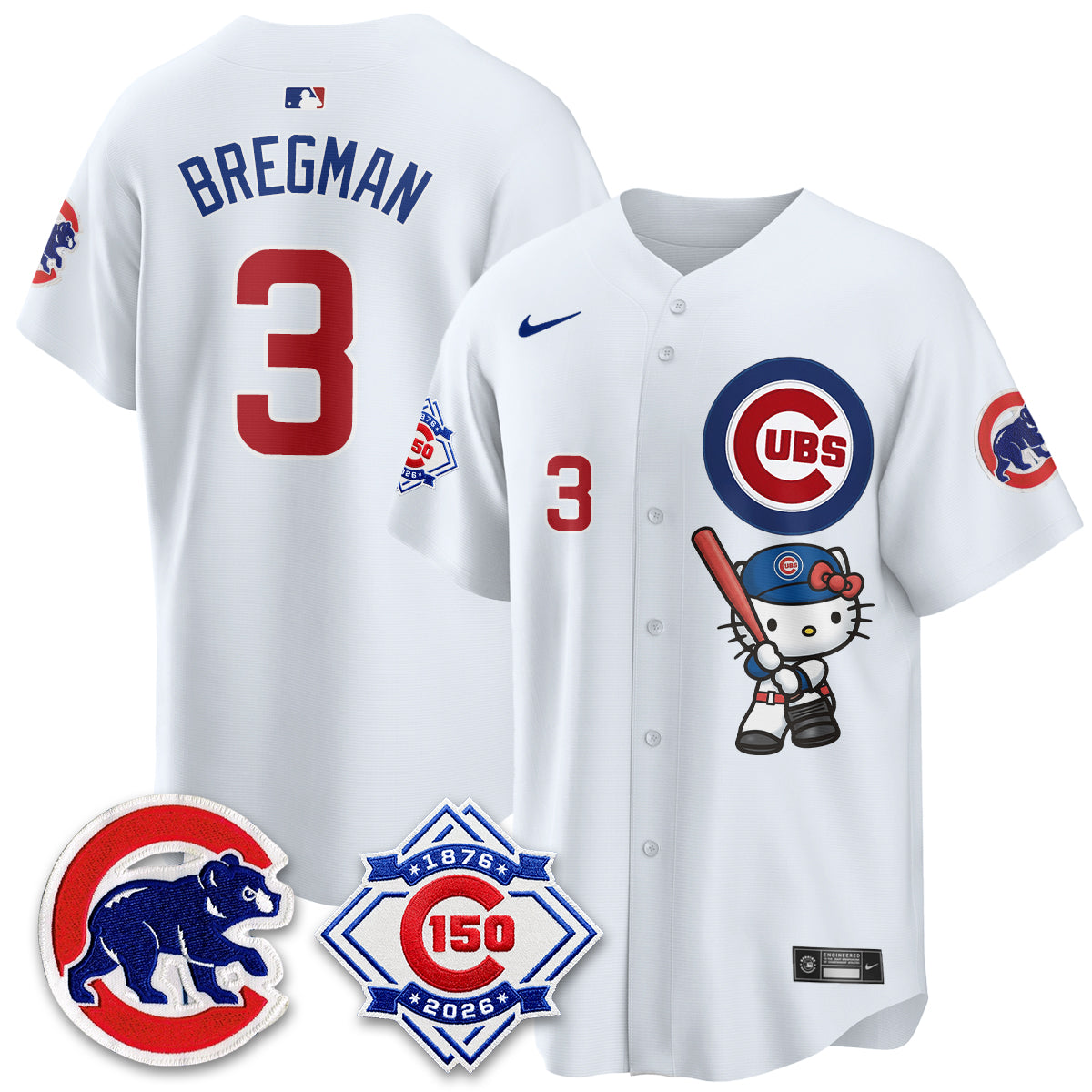 Chicago Cubs x Meow KT Vapor Premier Limited Jersey - All Stitched