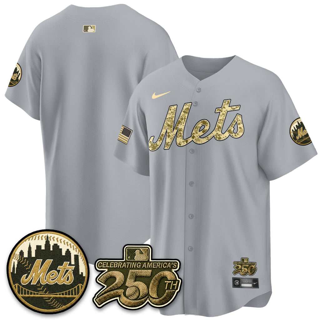 New York Mets Armed Forces Day Vapor Premier Limited Jersey - All Stitched V2