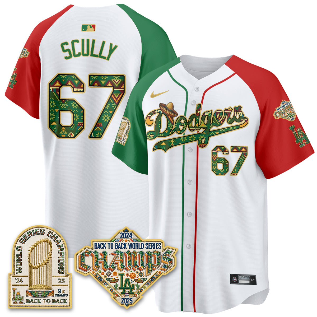 Los Angeles Dodgers x Mexican Heritage 2026 Limited Vapor Jersey - All Stitched