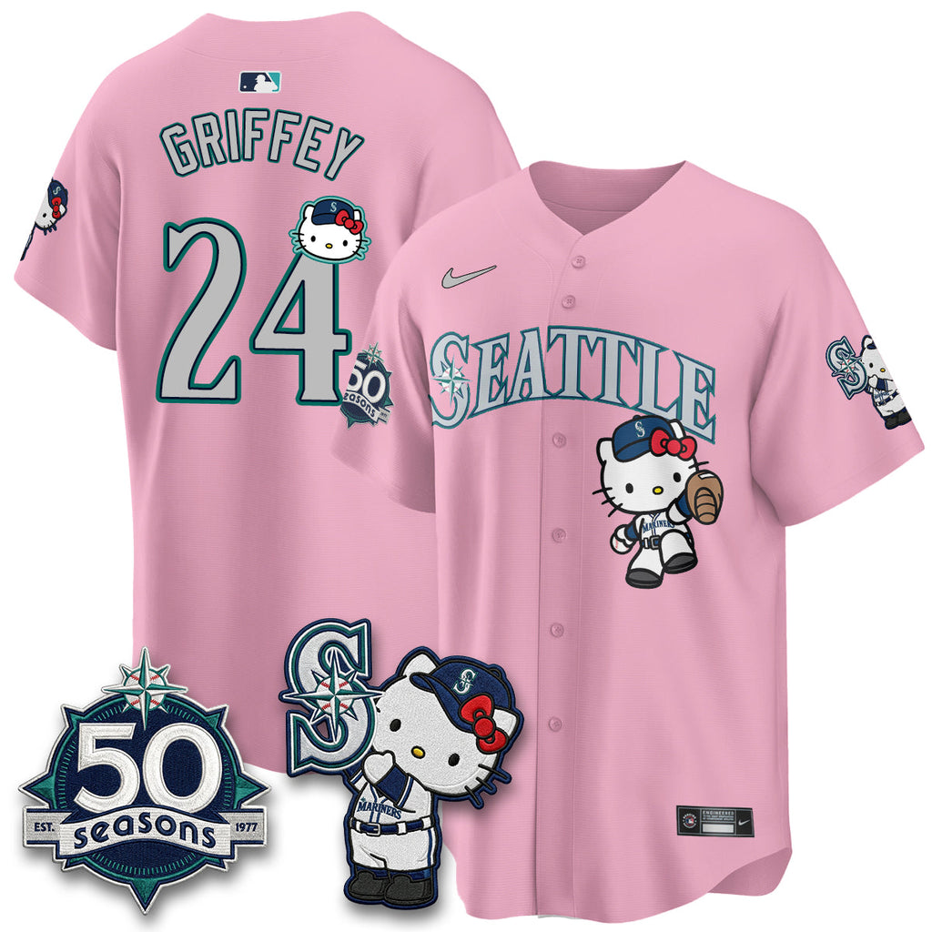 Seattle Mariners x Meow KT Night Limited Jersey - All Stitched V2
