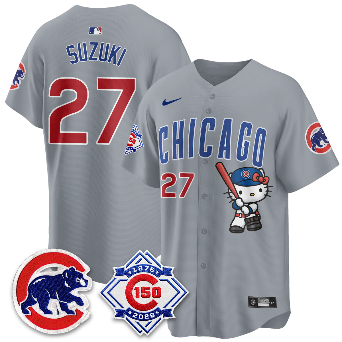 Chicago Cubs x Meow KT Vapor Premier Limited Jersey - All Stitched
