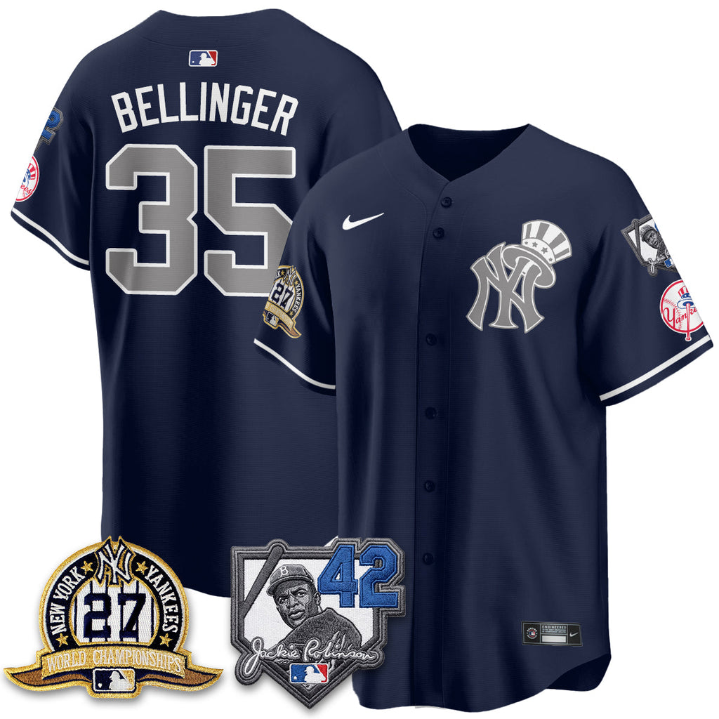 New York Yankees 2026 Jackie Robinson Day Vapor Limited Gold Edition Jersey - All Stitched - V2