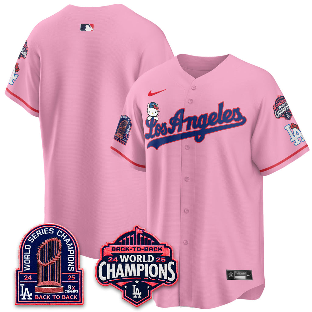 Los Angeles Dodgers x Hello Kitty Night 2026 Vapor Jersey - All Stitched - V2