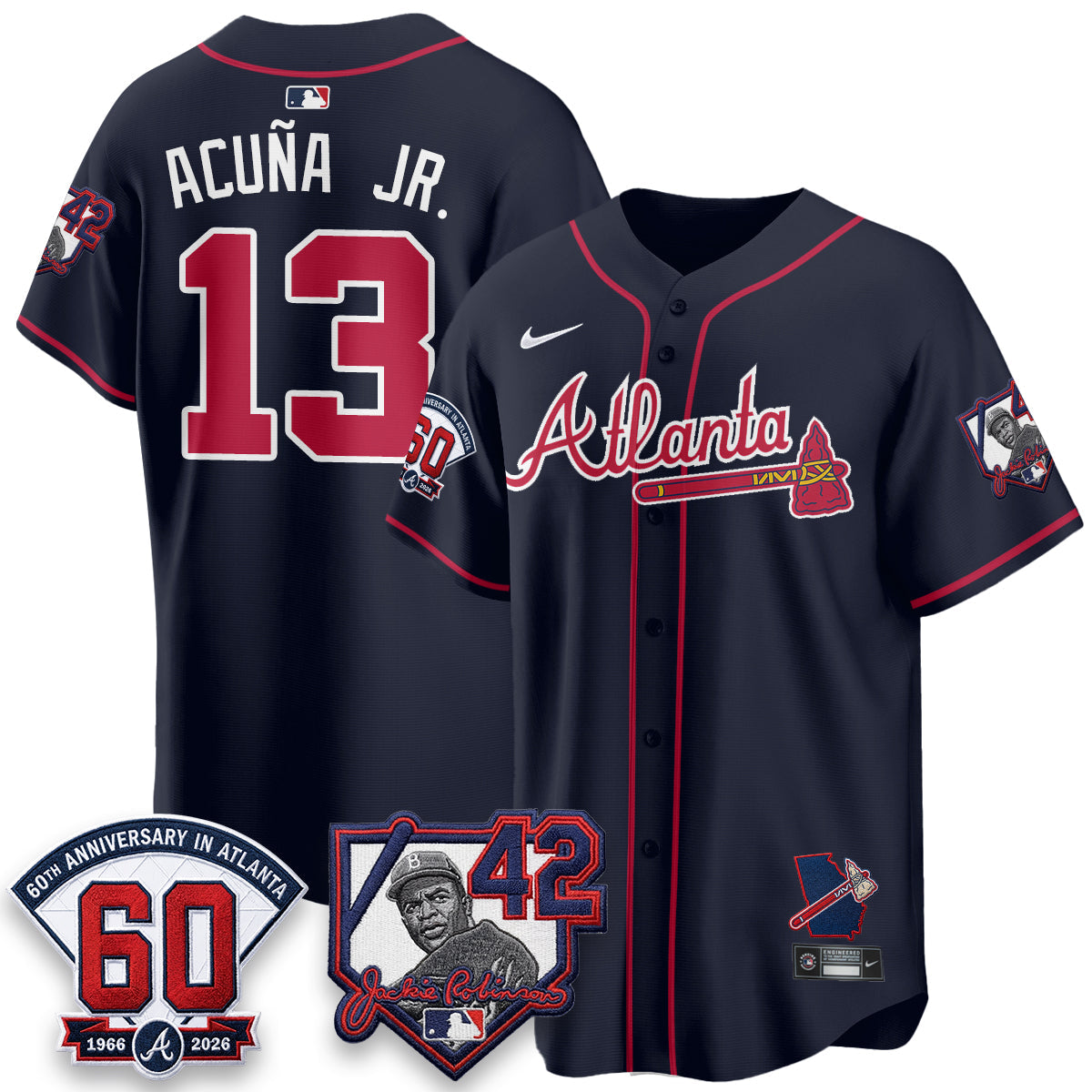 Atlanta Braves 2026 Jackie Robinson Day Vapor Limited Jersey - All Stitched