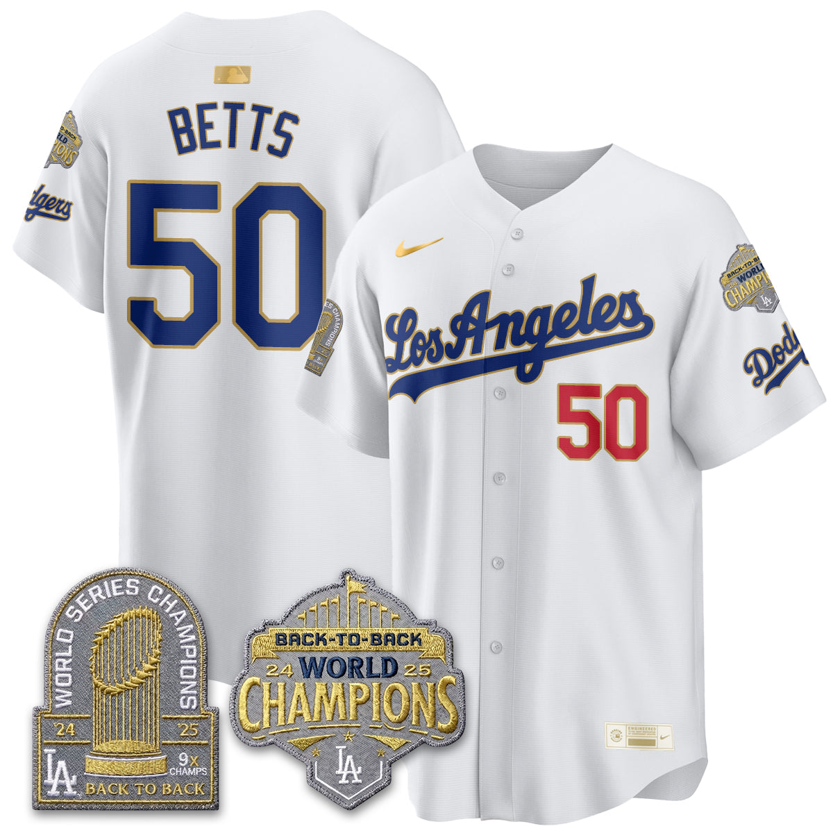 LAD Gold Collection Vapor Limited Jersey - 9x & B2B Champs - All Stitched