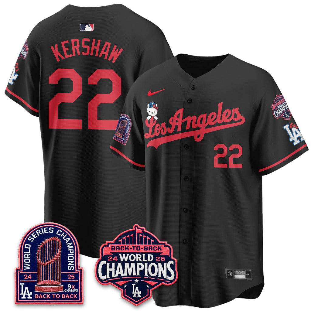 Los Angeles Dodgers x Hello Kitty Night 2026 Vapor Jersey - All Stitched - V2
