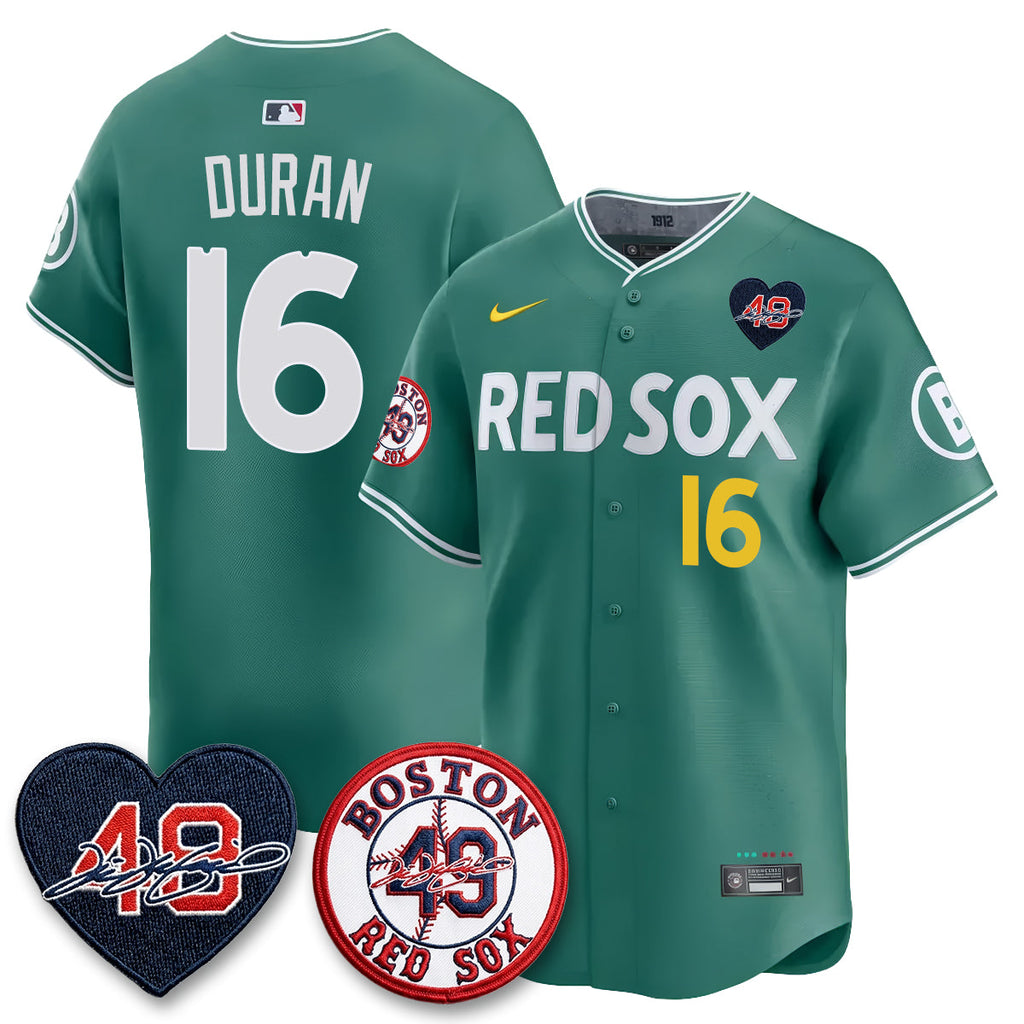 Boston Red Sox Tim Wakefield Memorial Patch Vaper Premier Limited Jersey - All Stitched