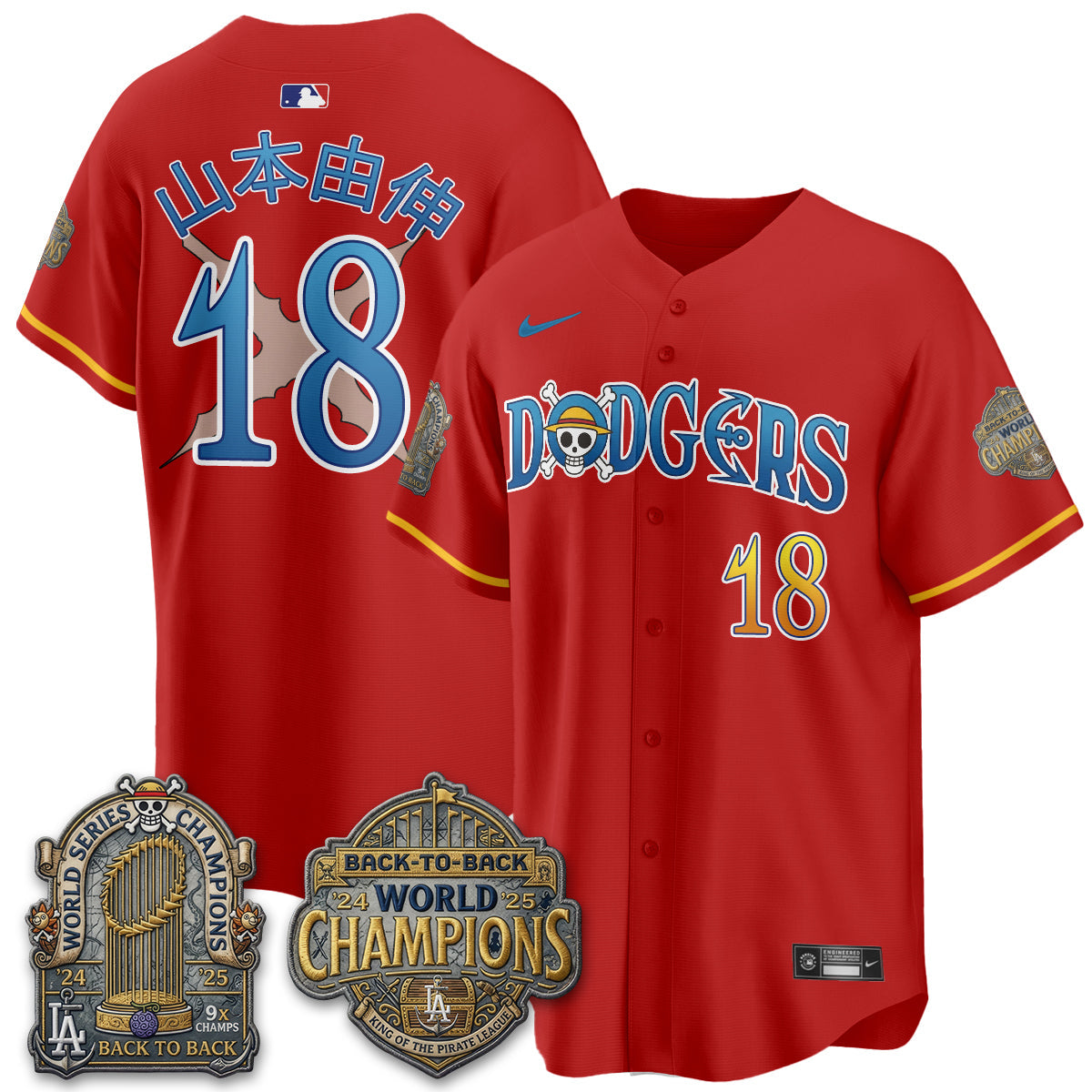 Los Angeles Dodgers Japanese Cartoon Vapor Limited Jersey - Stitched