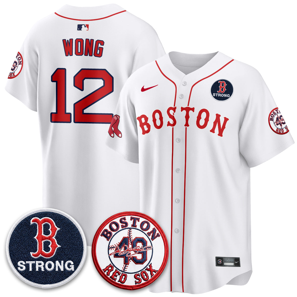 Boston Red Sox Tim Wakefield Memorial Patch Vaper Premier Limited Jersey - All Stitched V2