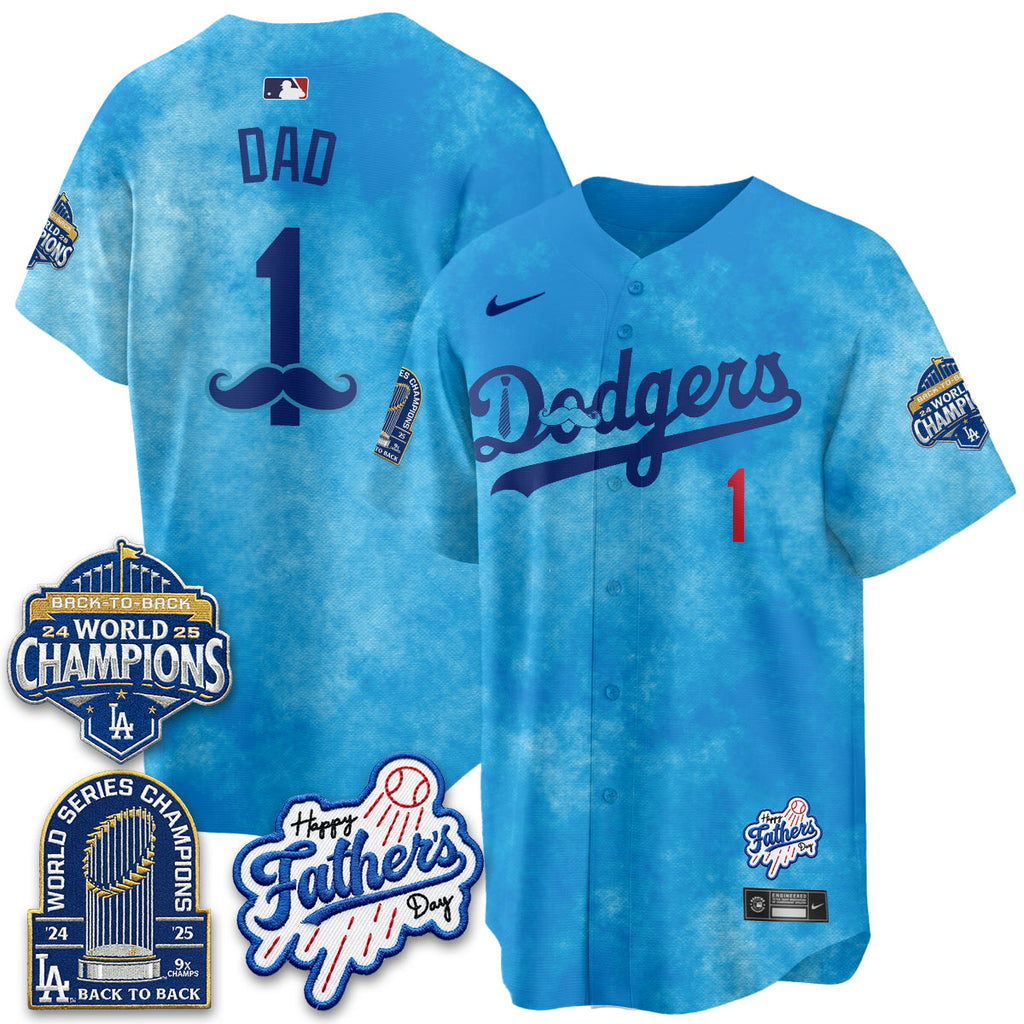 Los Angeles Dodgers Happy Father's Day 2026 Jersey - Stitched