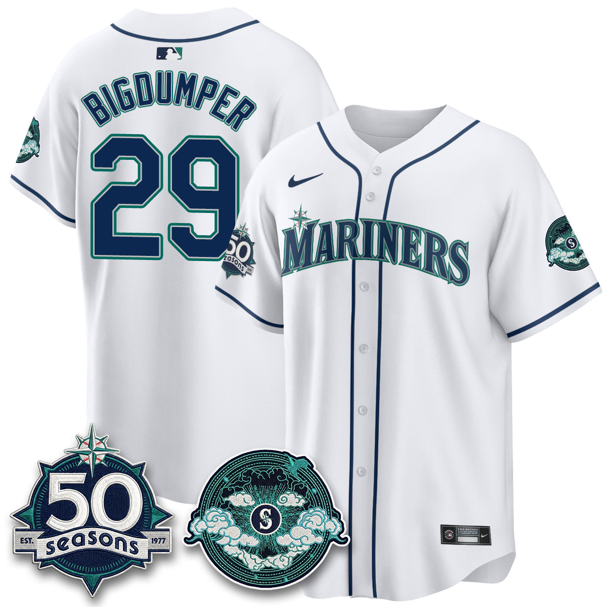 Seattle Mariners x FW Night Limited Jersey - All Stitched