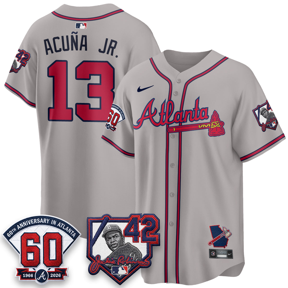 Atlanta Braves 2026 Jackie Robinson Day Vapor Limited Jersey - All Stitched