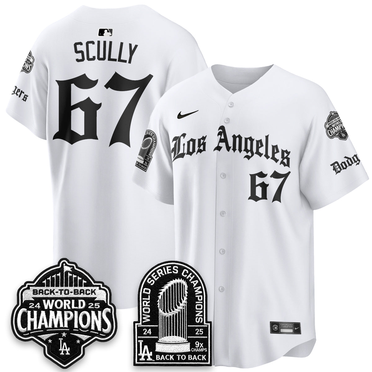 LAD WS Champions Back 2 Back Patch Vapor Premier Limited Gothic Edition Jersey - All Stitched