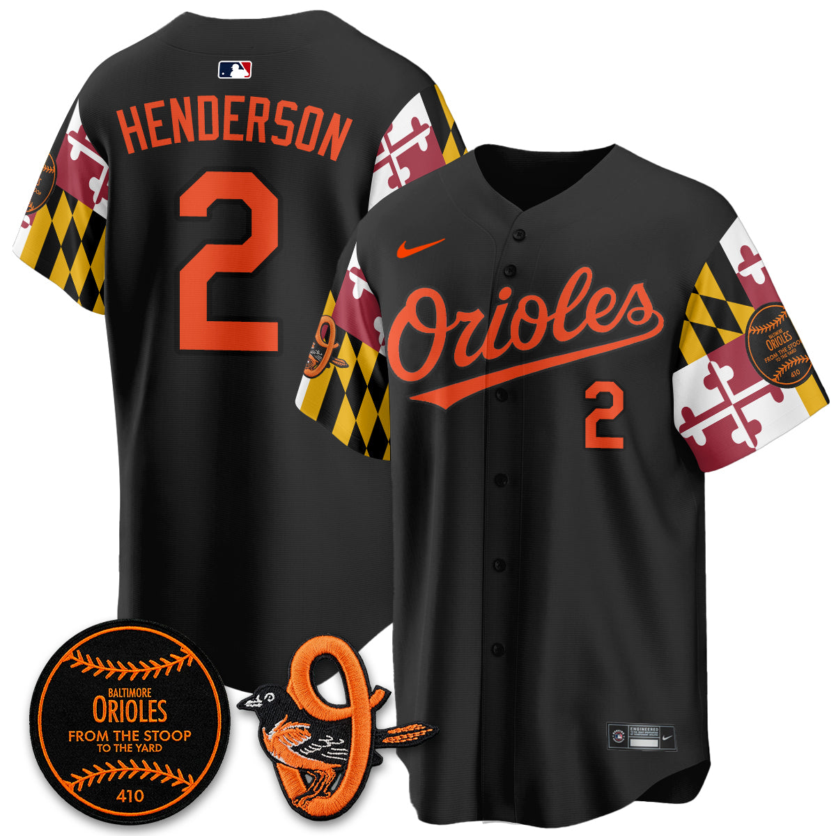 Baltimore Orioles 2026 x Maryland State Flag Vapor Jersey - All Stitched V2