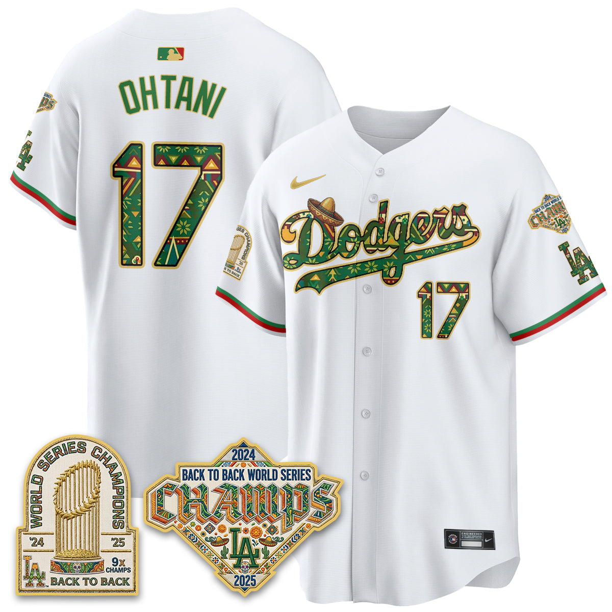 Los Angeles Dodgers x Mexican Heritage 2026 Limited Vapor Jersey - All Stitched