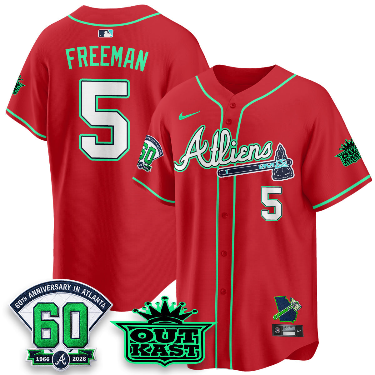 ATL x Atliens Cool Base Galaxy Version Jersey - Stitched (28)