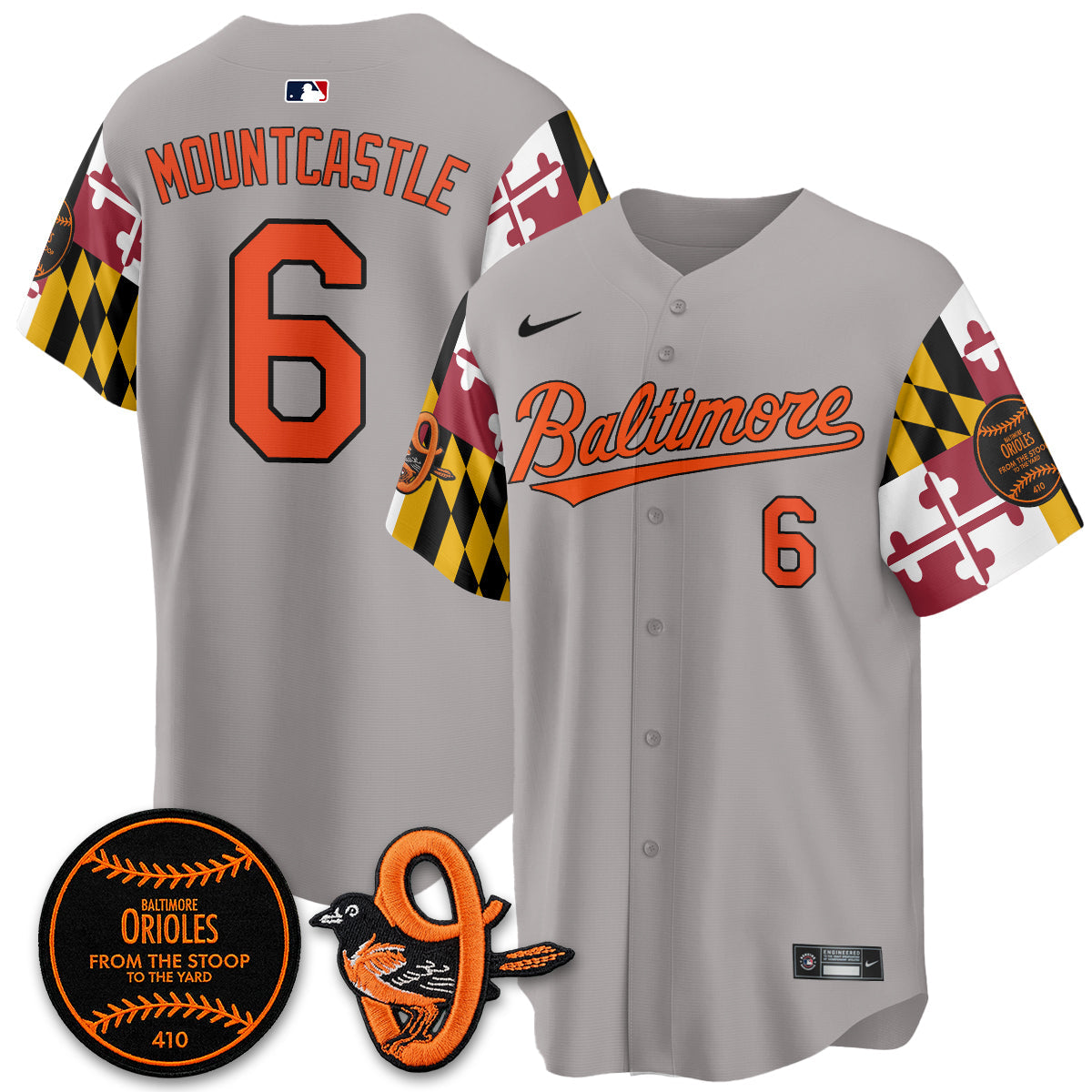 Baltimore Orioles 2026 x Maryland State Flag Vapor Jersey - All Stitched V2