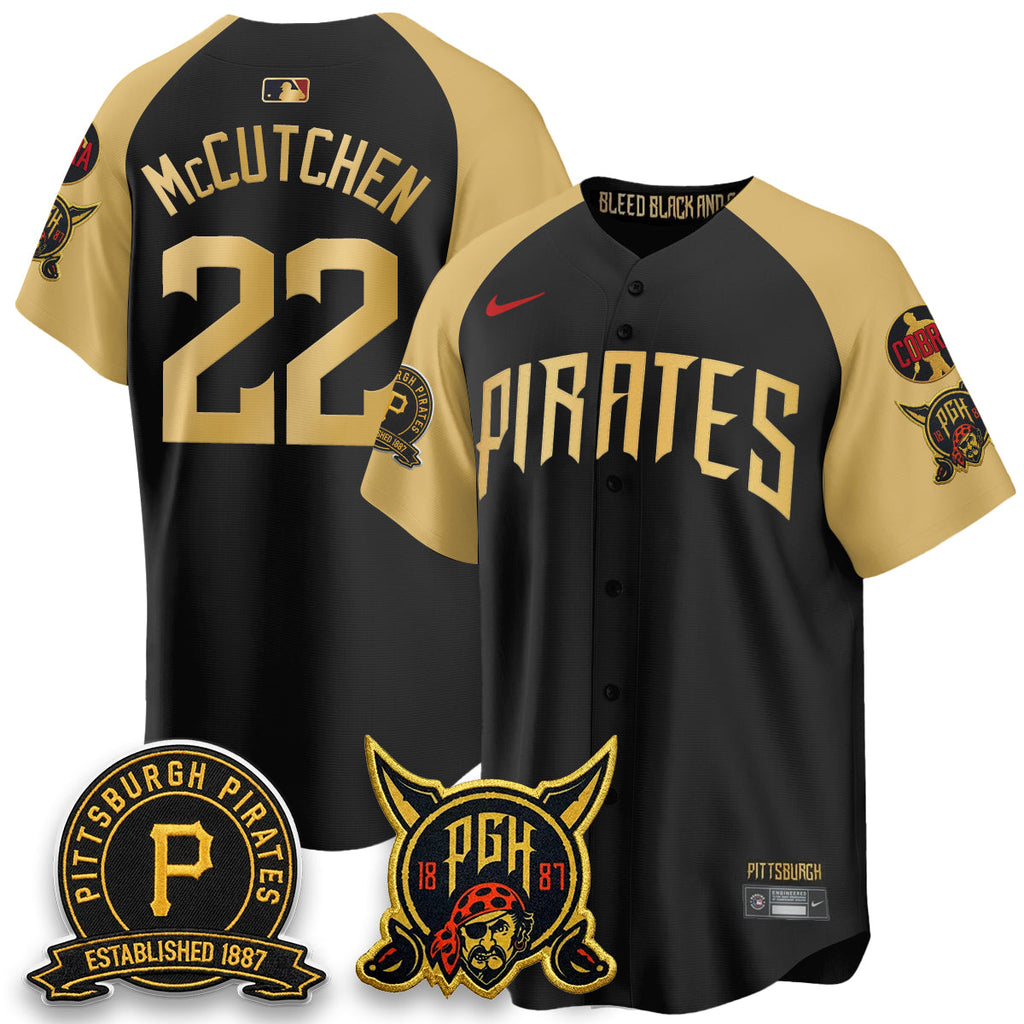 Pittsburgh Pirates 2026 City Connect Vapor Limited Jersey - Cobra & Est 1887 Patch - All Stitched