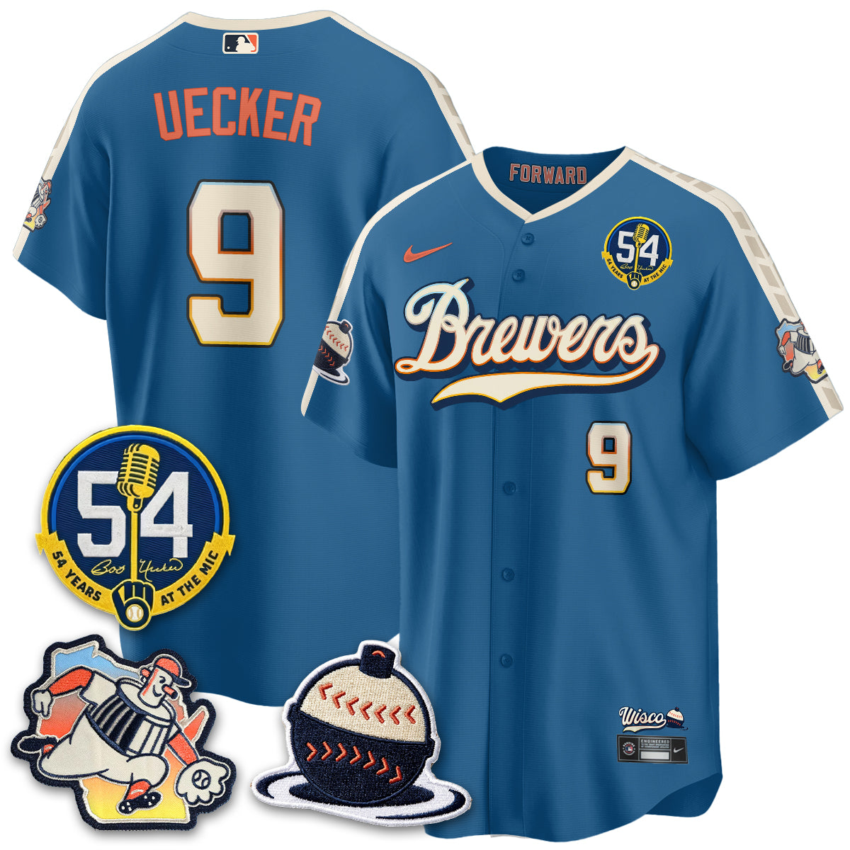 MIL 2026 City Connect Bob Uecker Vapor Limited Jersey - All Stitched V1