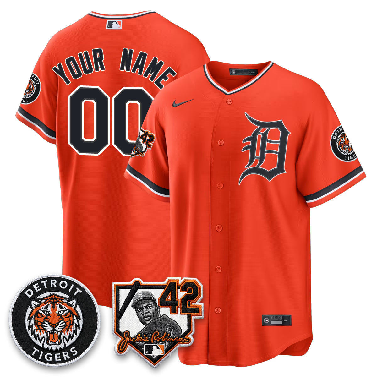 DET 2026 Jackie Robinson Day Vapor Limited Custom Jersey - All Stitched